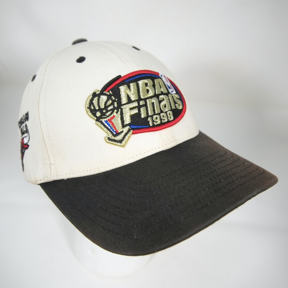 Vintage 1998 NBA Finals Bulls Jazz Mitchell & Ness Snapback Hat Mens OSFM Retro